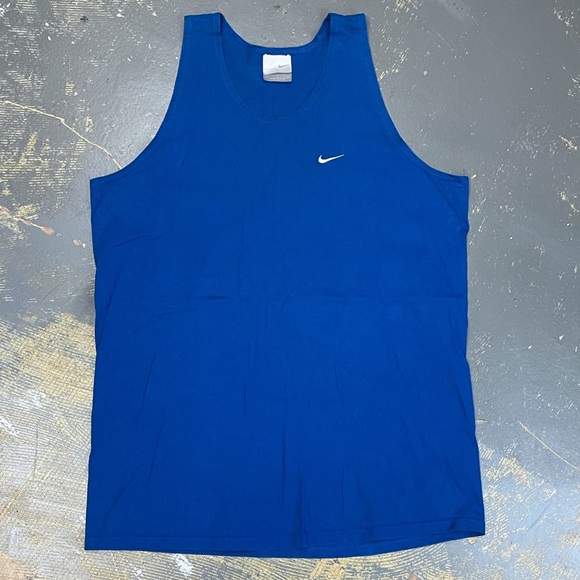 Nike USA Tank Top Cotton Royal Blue Large Shirt Fitness Work Out - Picture 7 of 8